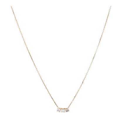 1/5 ctw 14K Yellow Gold Diamond Pendant Necklace