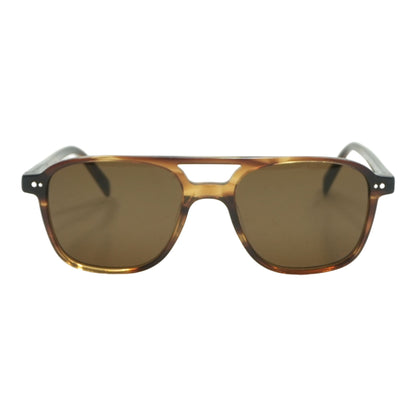 Tortoise Brimmer W Aviator Sunglasses
