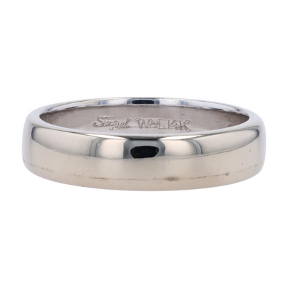 14K White Gold Band
