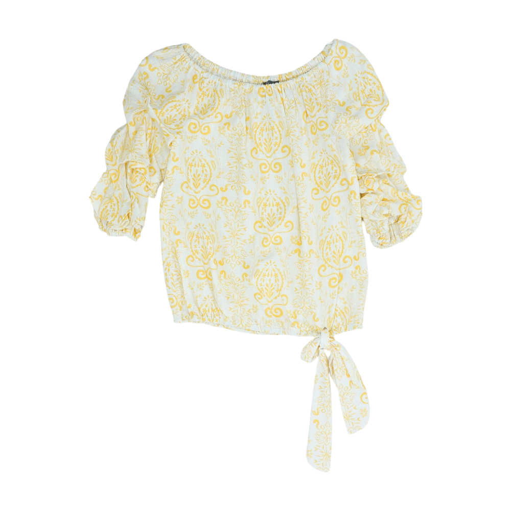 Beige Floral Blouse