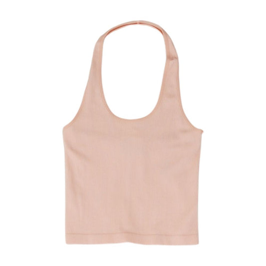 Pink Solid Sports Bra