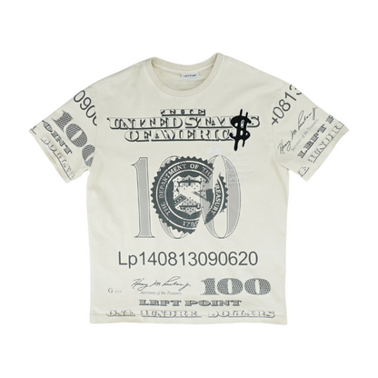 Beige Solid T-Shirt