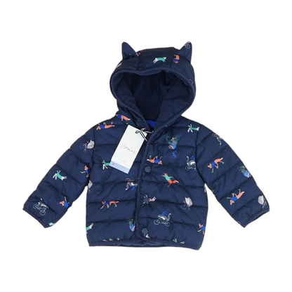Navy Print Jacket