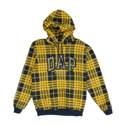 Yellow Plaid Hoodie Pullover