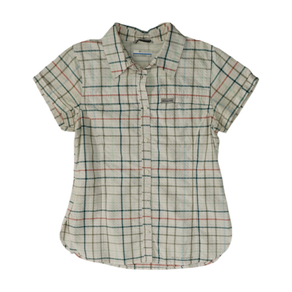 White Check Button Down