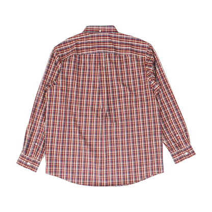 Red Check Long Sleeve Button Down