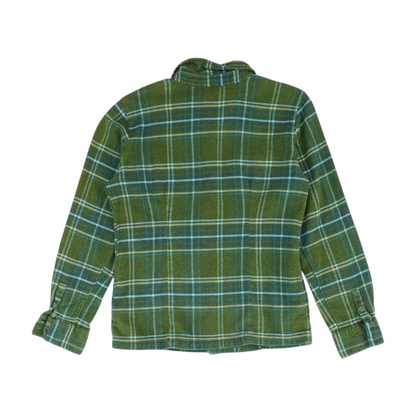 Green Plaid Flannel Button Down