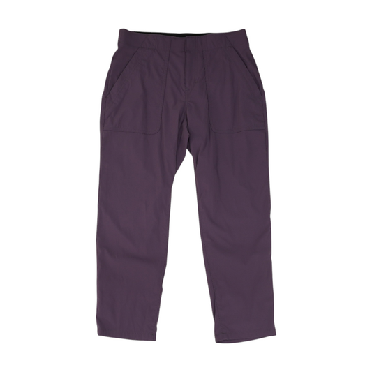Purple Solid Active Capris