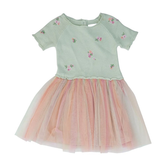 Green Floral Midi Dress