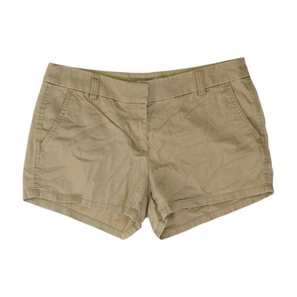 Beige Solid Chino Shorts