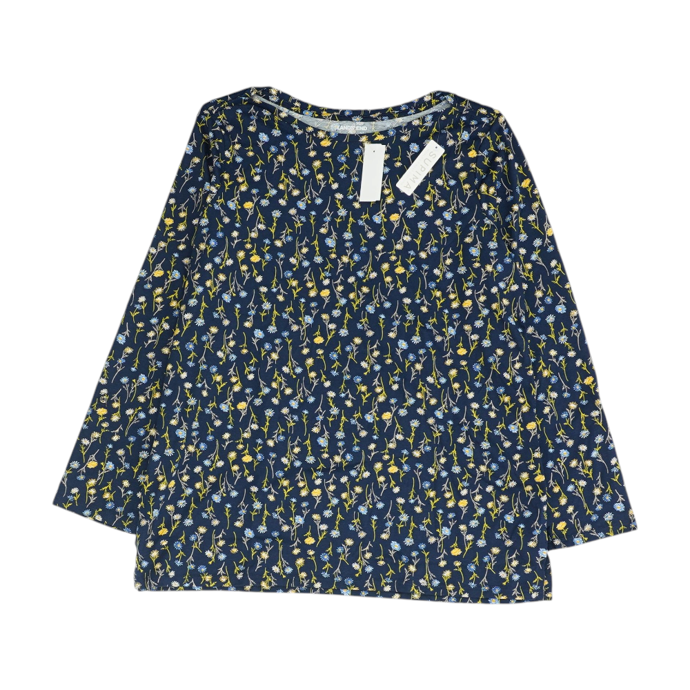 Navy Floral Blouse