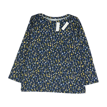Navy Floral Blouse