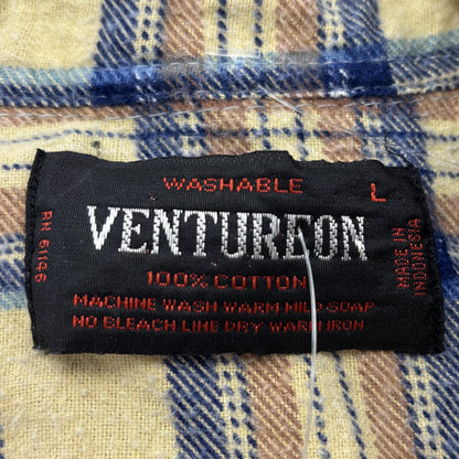 Vintage Multi Plaid Flannel Button Down