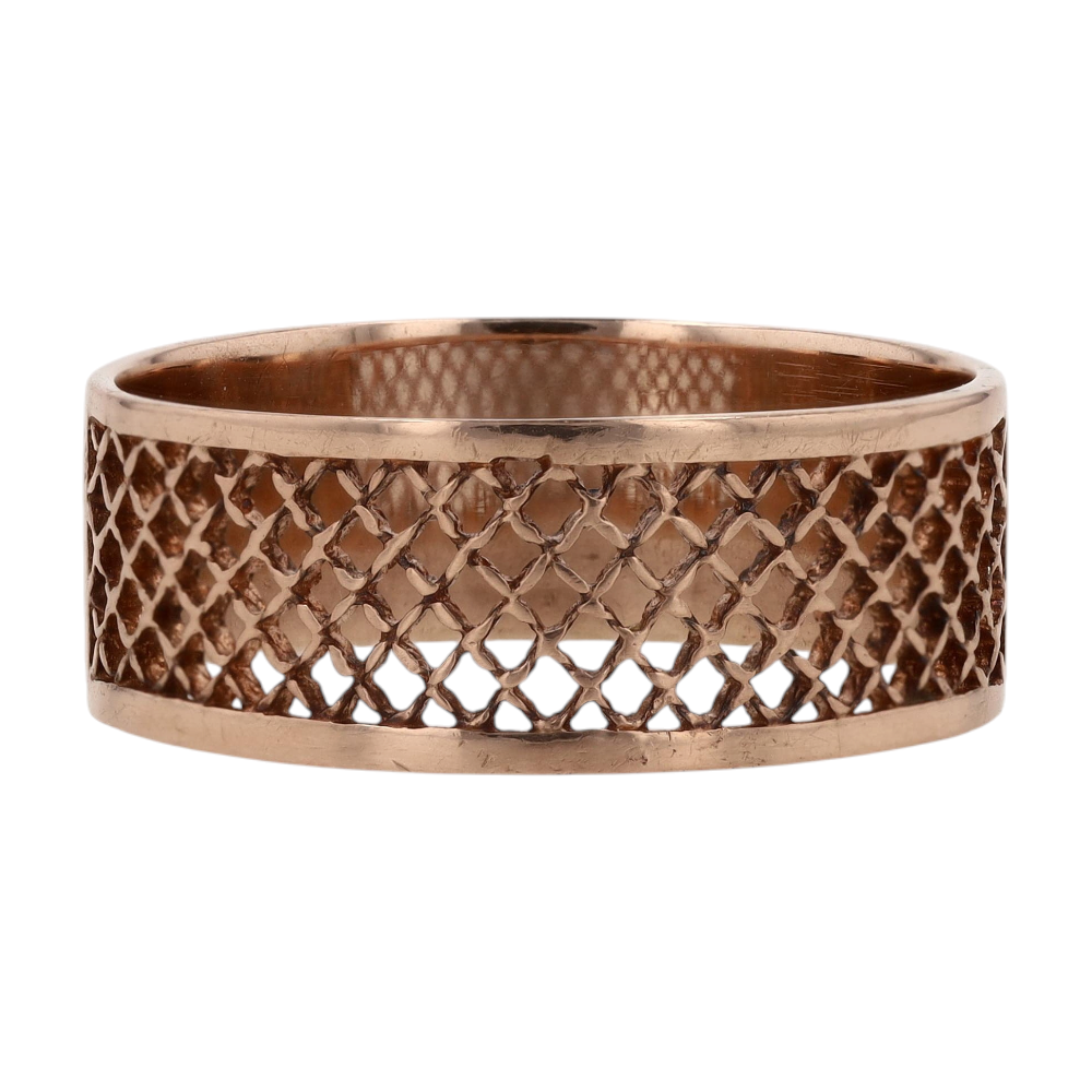 14K Rose Gold Band Ring – Image 1