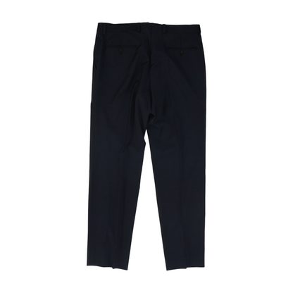 Navy Solid Dress Pants