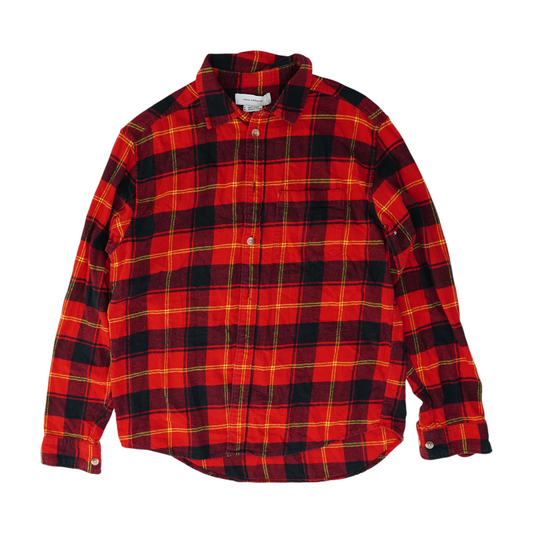 Red Plaid Flannel Button Down