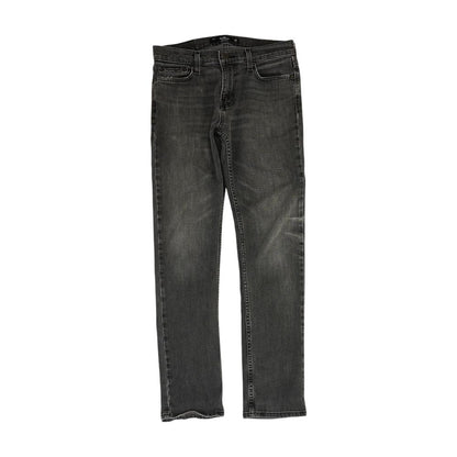 Black Slim Straight Jeans