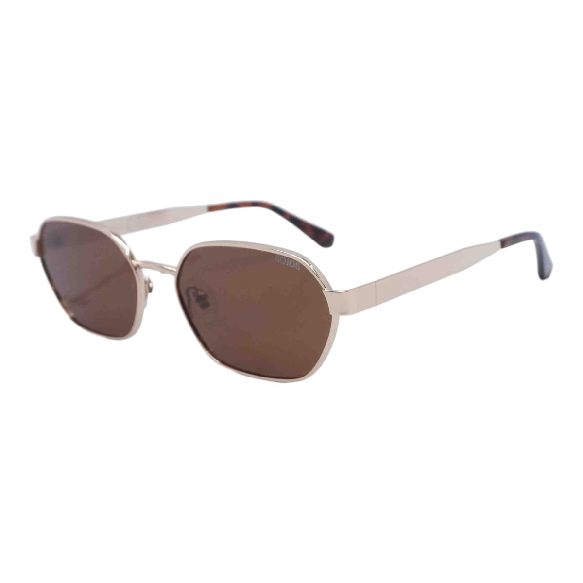 Gold UV400 Geometric Sunglasses
