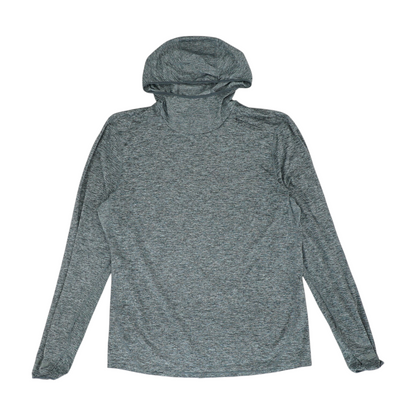 Gray Solid Hoodie Pullover