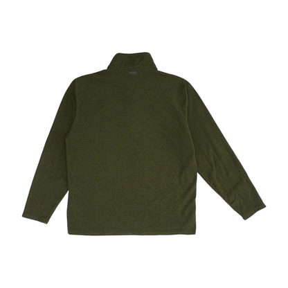 Green Solid 1/4 Zip Pullover