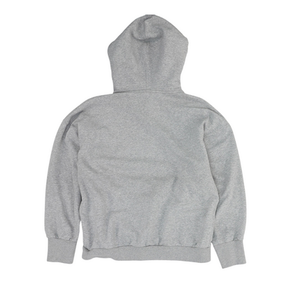 Gray Solid Hoodie Pullover
