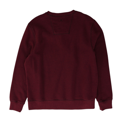 Burgundy Solid Sweatshirt Pullover