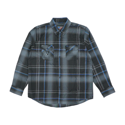 Black Plaid Long Sleeve Button Down