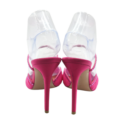 Pink Katy Slingback Heeled Sandals