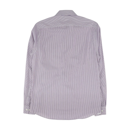 Purple Striped Long Sleeve Button Down