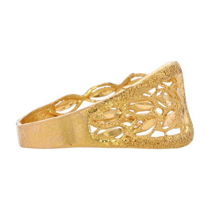 18K Yellow Gold Fashion Ring