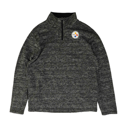 Black Pittsburgh Steelers Abstract 1/4 Zip Pullover