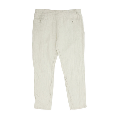 Beige Regular Pants