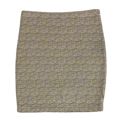 Tan Striped Mini Skirt