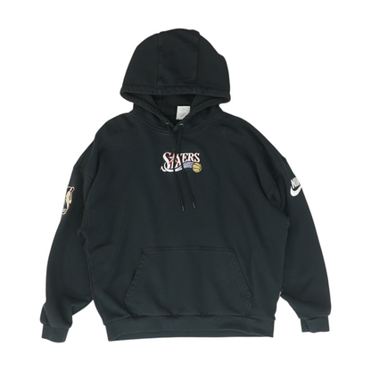 Black Solid Hoodie Pullover