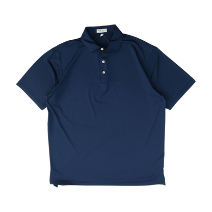 Navy Solid Short Sleeve Polo