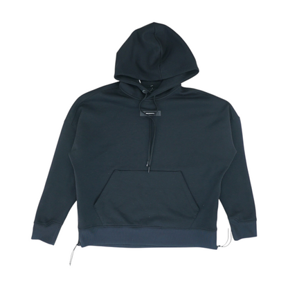 Black Solid Hoodie Pullover