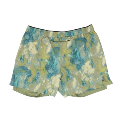 Green Tie-Dye Active Shorts