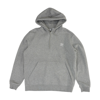 Gray Solid Hoodie Pullover