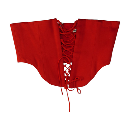 Red Cropped Blouse