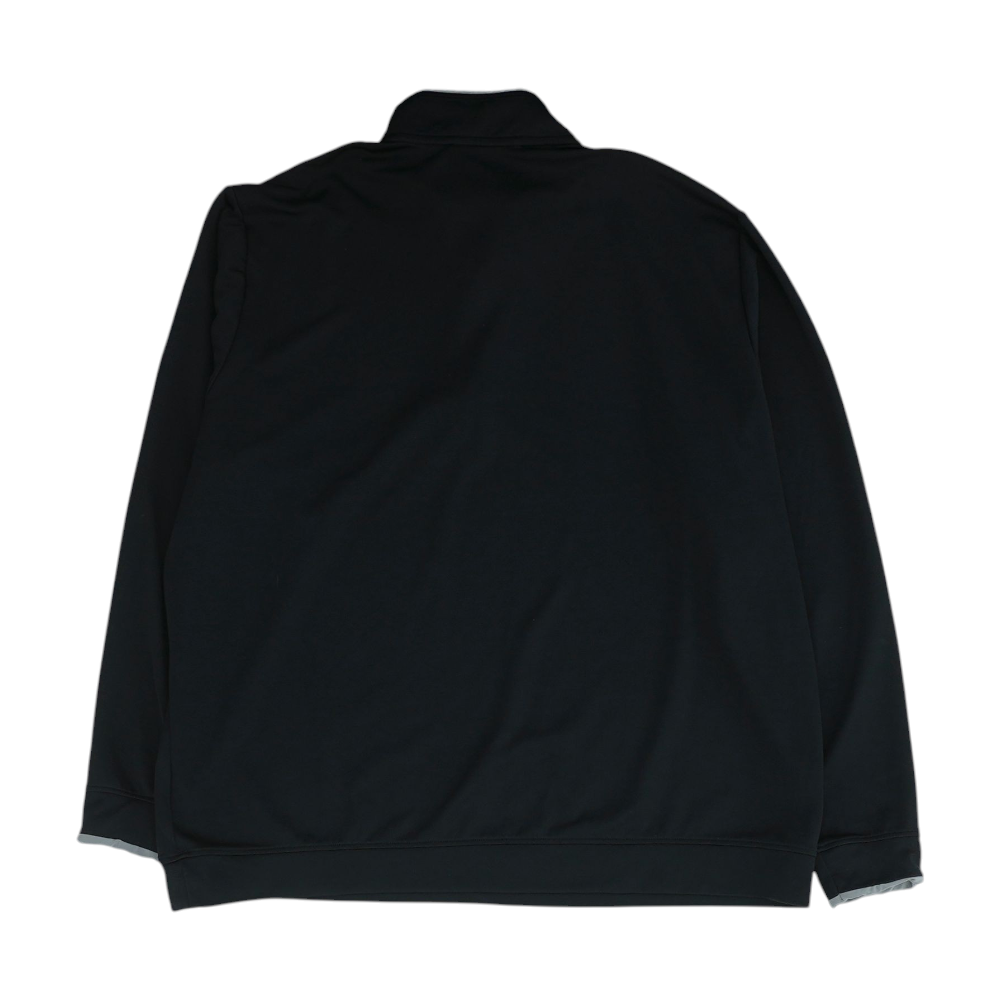 Black Solid 1/4 Zip Pullover