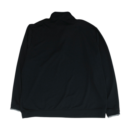 Black Solid 1/4 Zip Pullover