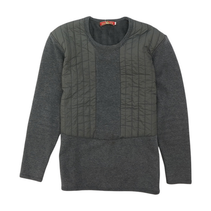 Gray Solid Sweatshirt Pullover