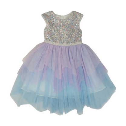 Multi Color Block Formal Dress