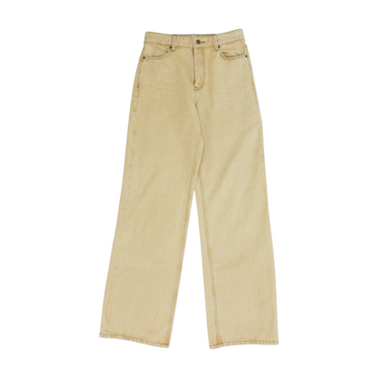 Tan Wide Leg Jeans