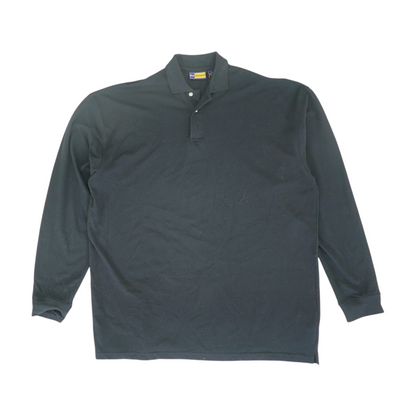 Black Solid Short Sleeve Polo