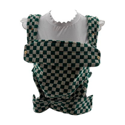 Green Check Infant Carrier