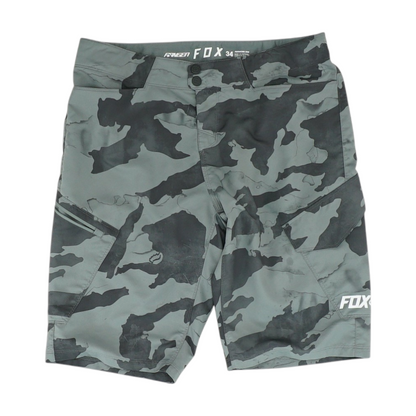 Gray Camo Chino Shorts