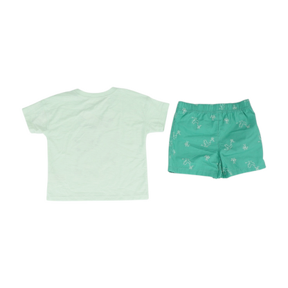 Green Short Sleeve Set
