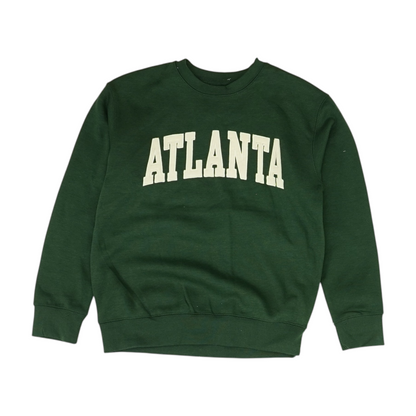 Green Solid Sweatshirt Pullover