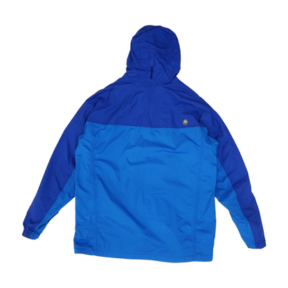 Blue Solid Rain Jacket